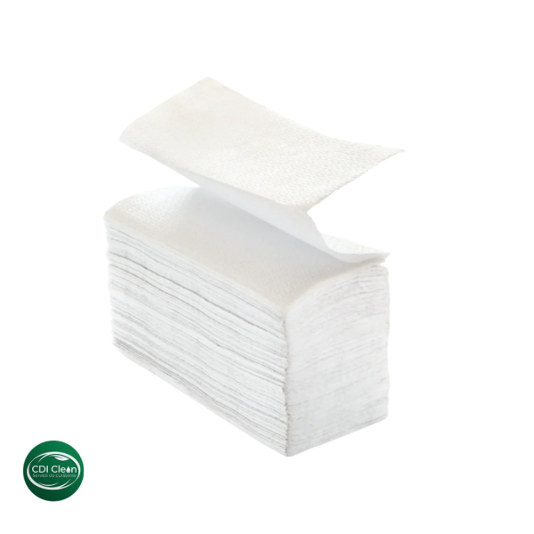 Prosoape hârtie pliate tip V – 150/set Albe – (Prosoape de hârtie pentru uz zilnic, absorbante și ușor de utilizat)
